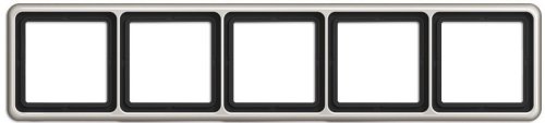 Рамка универсальная Jung CD500 5-м. металл платина картинка